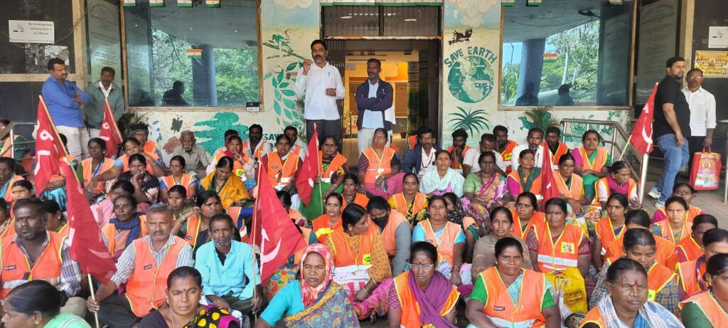 మున్సిపల్ కార్మికుల శ్రమదోపిని అరికట్టాలి   జైపాల్ రెడ్డి