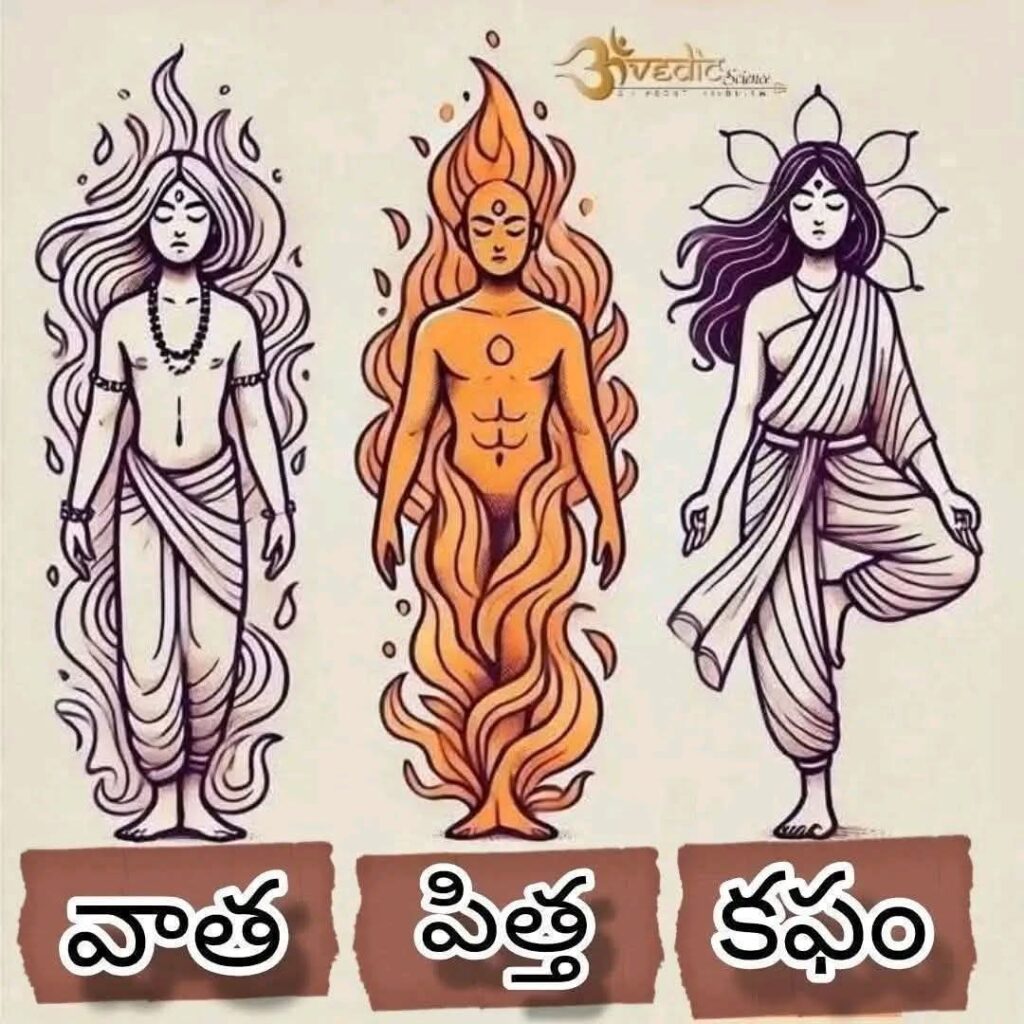 వాత.పిత. కఫ. అనే మూడు దోషాలకు ఆయుర్వేదం