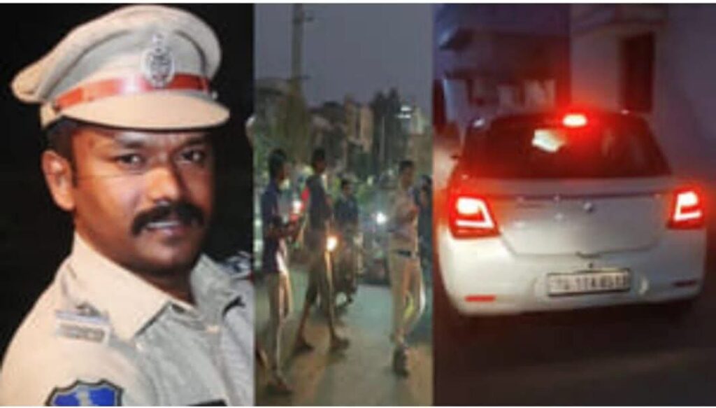 డ్రంక్ అండ్ డ్రైవ్ తనిఖీల్లో ఉధృత ఎస్సైని ఢీకొట్టిన కారు