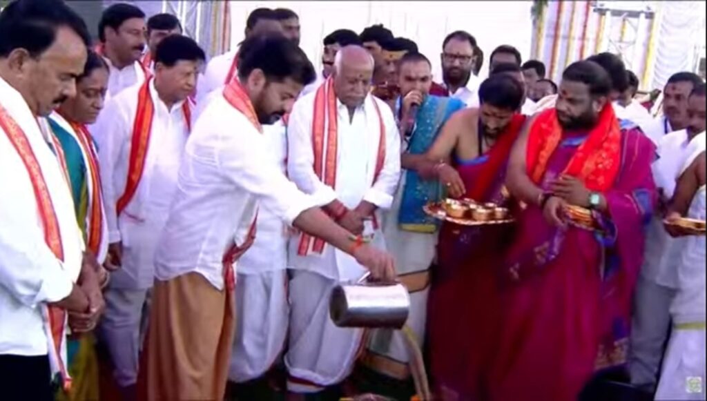 బాసర సరస్వతి ఆలయంలో రేవంత్ రెడ్డి మనవడికి అక్షరాభ్యాసం