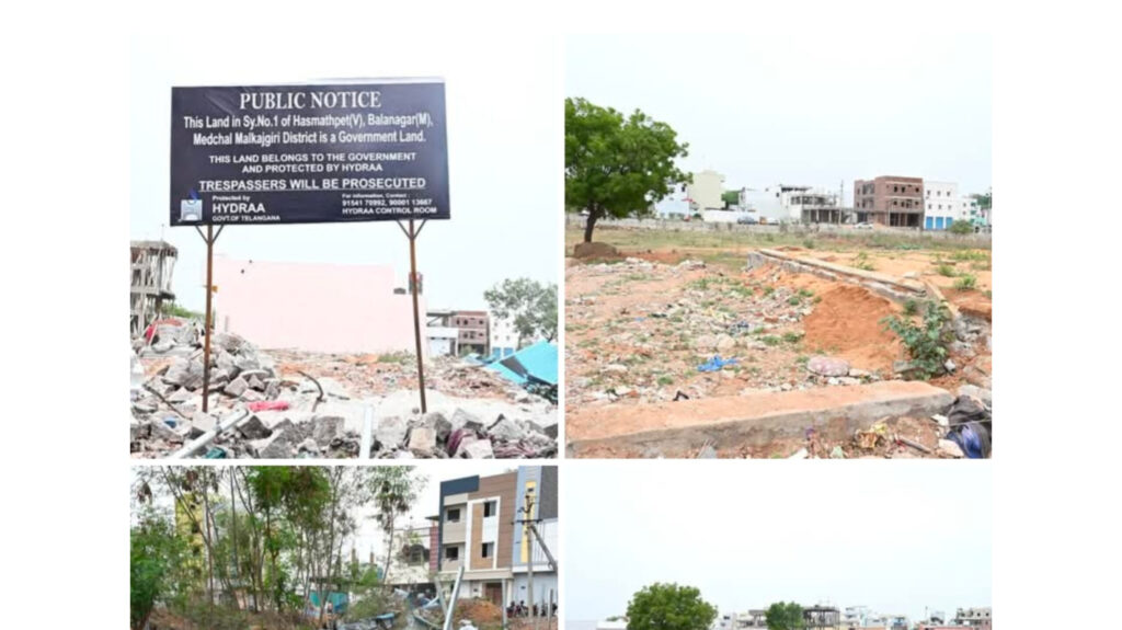 పది ఎకరాల ప్రభుత్వభూమిని కాపాడిన హైడ్రా