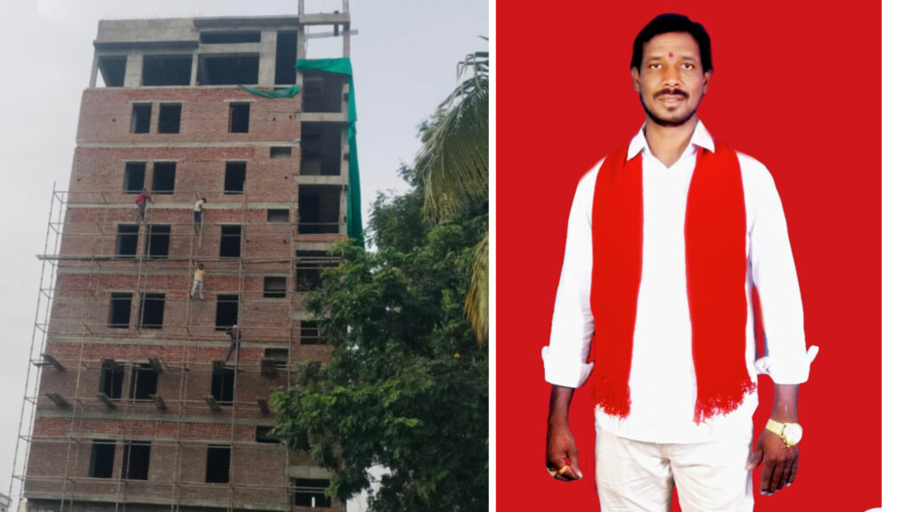అక్రమంగా బహుళ  అంతస్తుల  అపార్ట్మెంట్ నిర్మాణం..