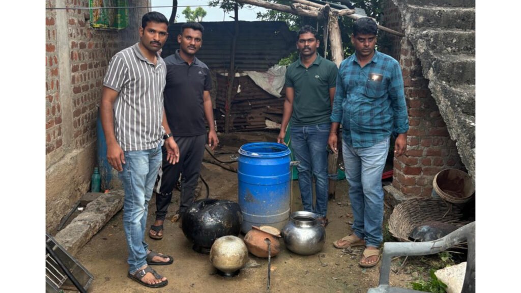 తొర్రూరులో 15 లీటర్ల గుడుంబా స్వాధీనం..